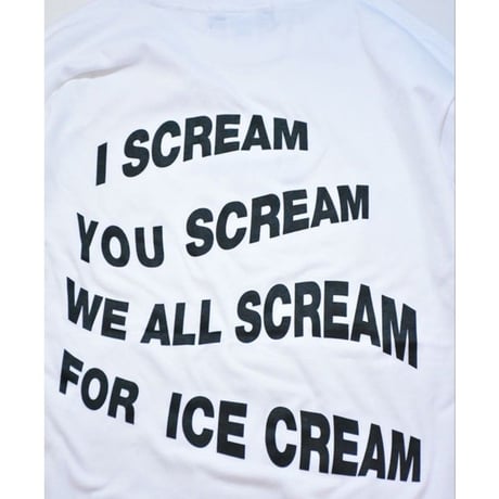 SCREAM LSTee  (White)