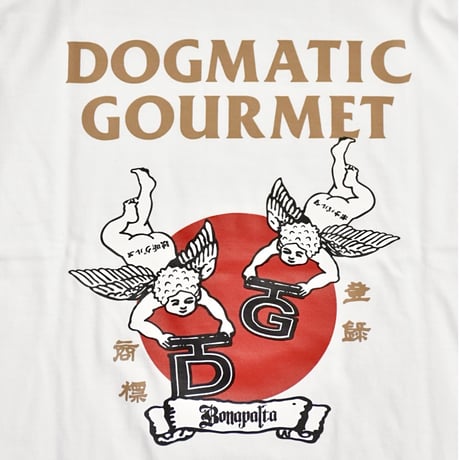 DOGMATIC GOURMET x Bonaparta Angel Tee  (Vanilla White)