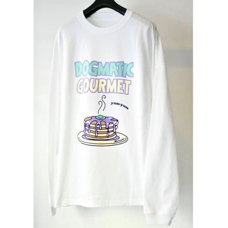 Pancake Big  L/S Tee  (White)