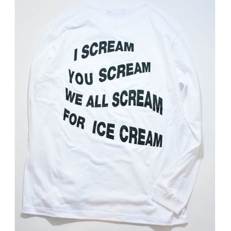 SCREAM LSTee  (White)