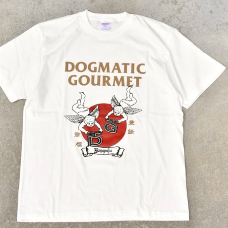DOGMATIC GOURMET x Bonaparta Angel Tee  (Vanilla White)