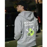 DOGMATIC GOURMET x Bonaparta Angel Zip Hoodie  (Grey)