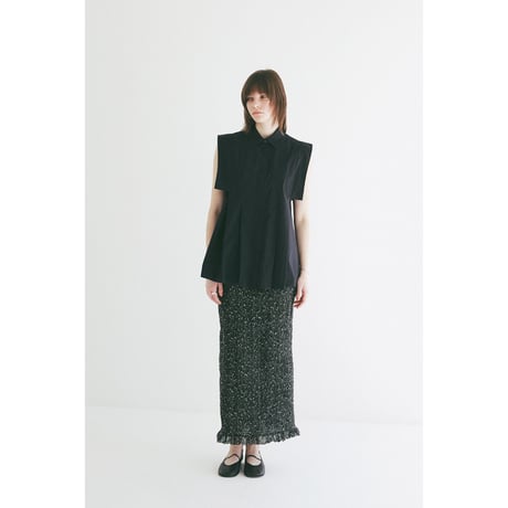 CLANE クラネ “PANELL PLEAT SQUARE SLEEVE SHIRTS” パネルプリートスクエアシャツ