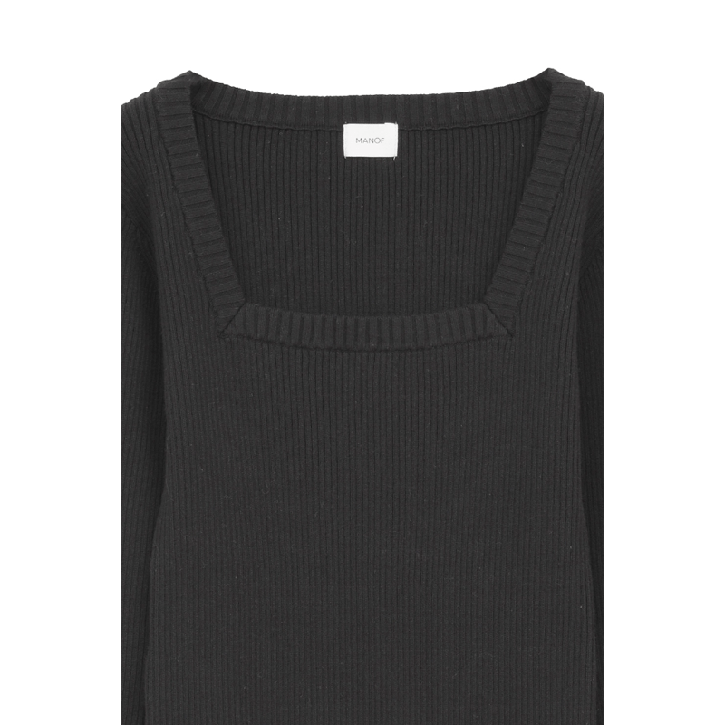 MANOF マノフ “SQUARE RIB KNIT TOPS” スクエアリブニットトップス
