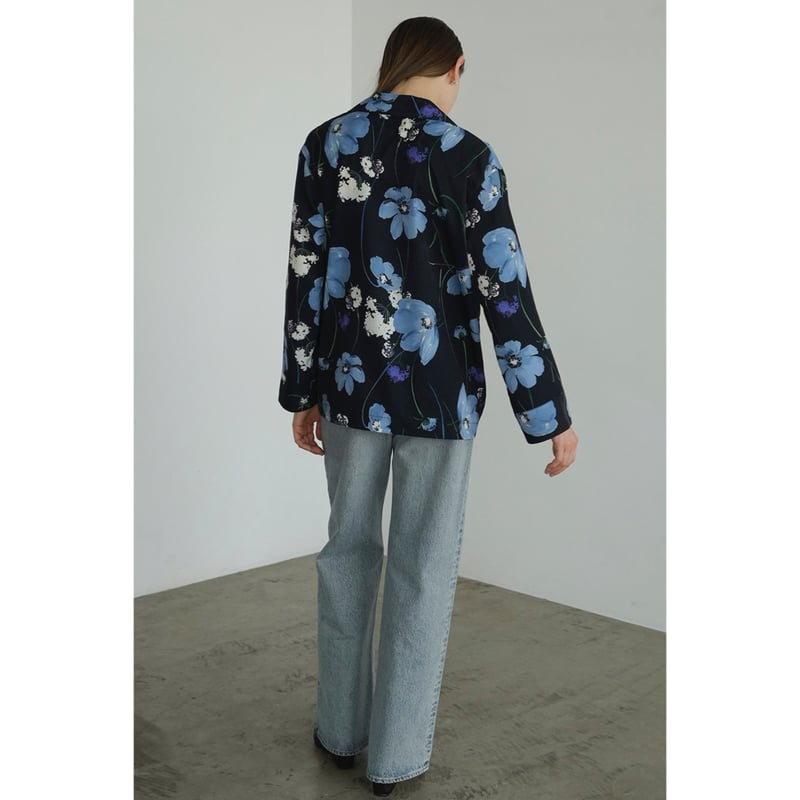 clane MULTICOLORED FLOWER SHIRT JACKET