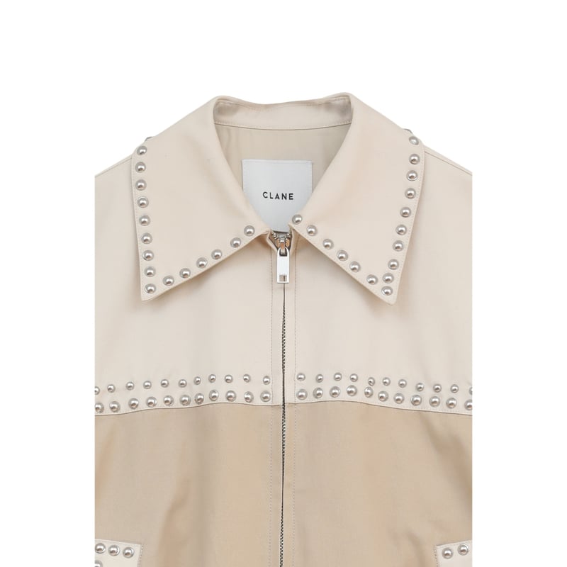 CLANE クラネ “W COLOR STUDDED DRIZZLER JACKET” ダブル