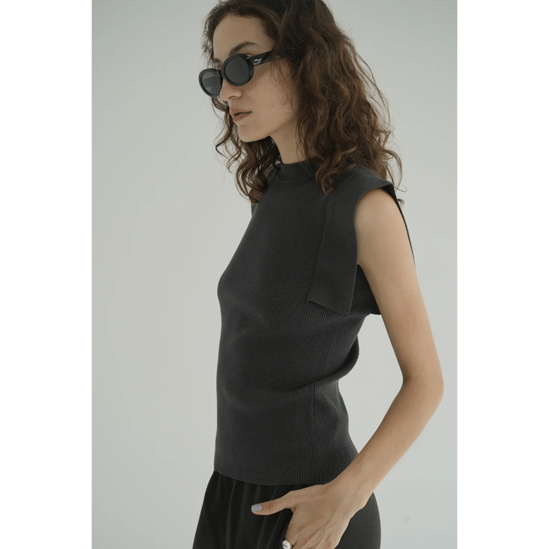 CLANE クラネ “ SQUARE SLEEVE KNIT TOPS” スクエアスリーブニッ