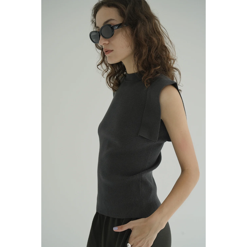 CLANE クラネ “ SQUARE SLEEVE KNIT TOPS” スクエアスリーブニッ