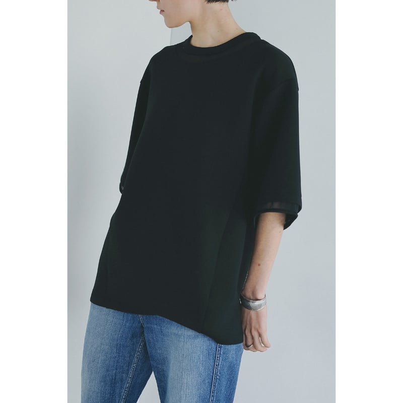 MANOF マノフ “”SHEER NECK CUT TOPS シアーネックカット