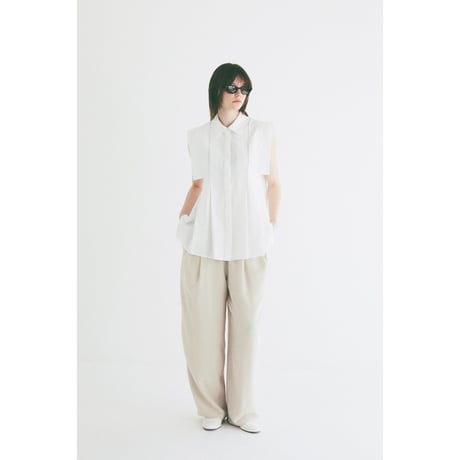 CLANE クラネ “DRAWSTRING LOOSE TUCK PANTS” ドローストリングルーズタックパンツ