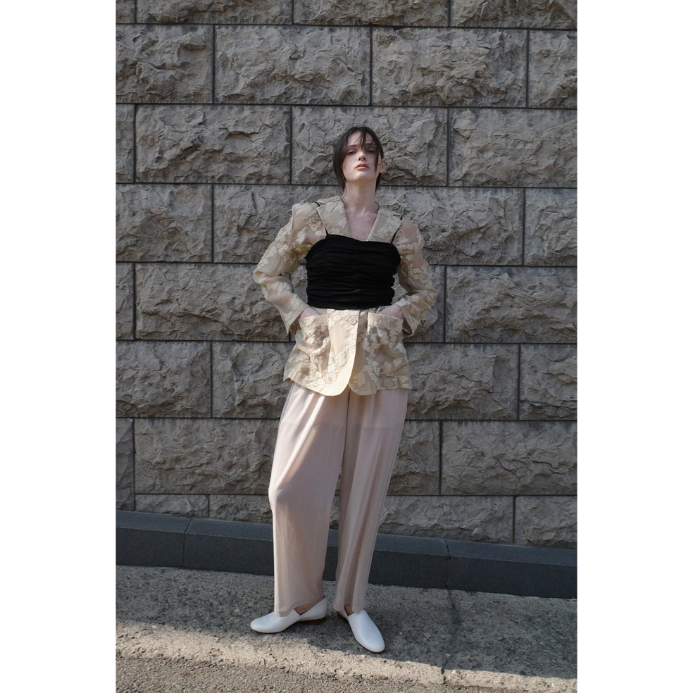 CLANE クラネ “SHIRRING CAMI TOPS” シャーリングキャミトップス