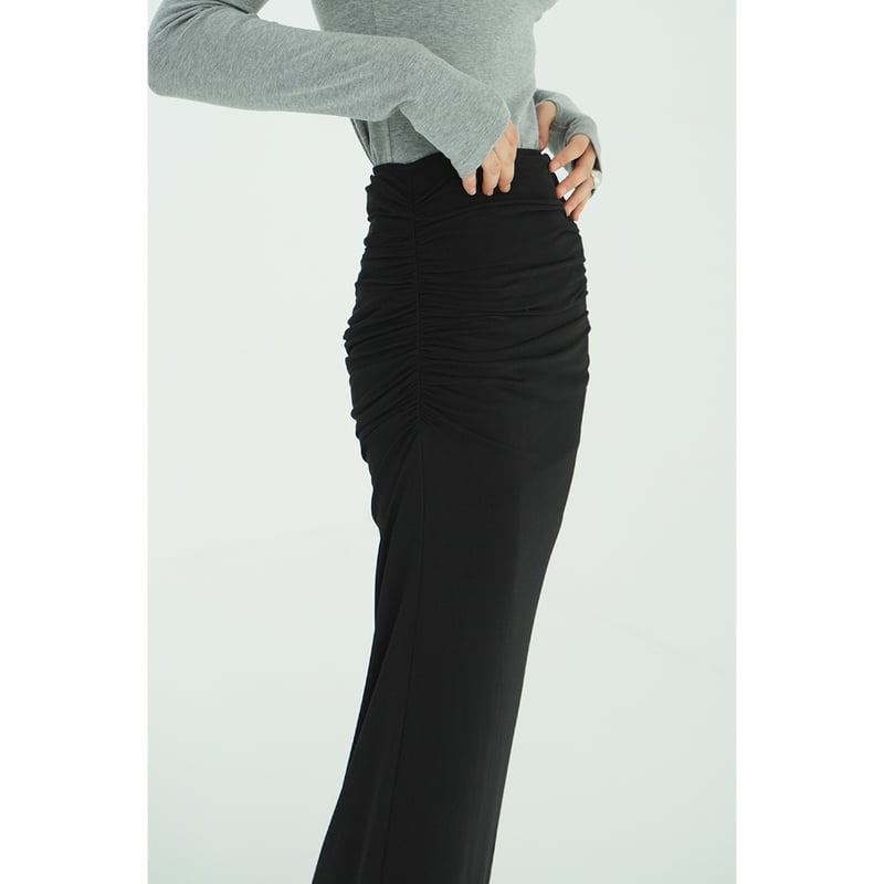 CLANE クラネ “2WAY TULLE GATHERED SKIRT” ツーウェイチュール