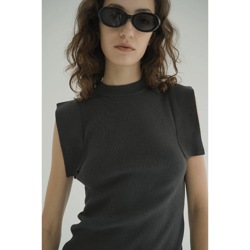 CLANE クラネ “ SQUARE SLEEVE KNIT TOPS” スクエアスリーブニッ