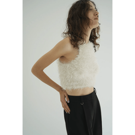 CLANE クラネ “SHAGGY AMERICAN SLEEVE KNIT TOPS” シャギーアメリカンスリーブニットトップス
