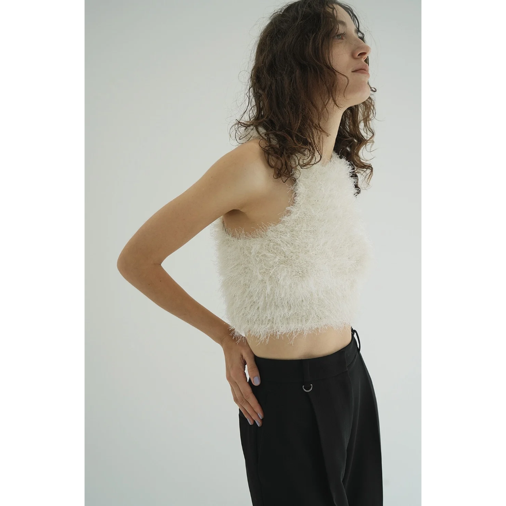 CLANE クラネ “SHAGGY AMERICAN SLEEVE KNIT TOPS” シャ