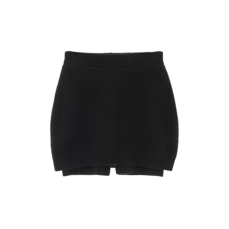 パンツ PANTS LAYERED YAK MINISKIRT クラネ CLANE PANTS LAYERED YAK MINISKIRT （BROWN