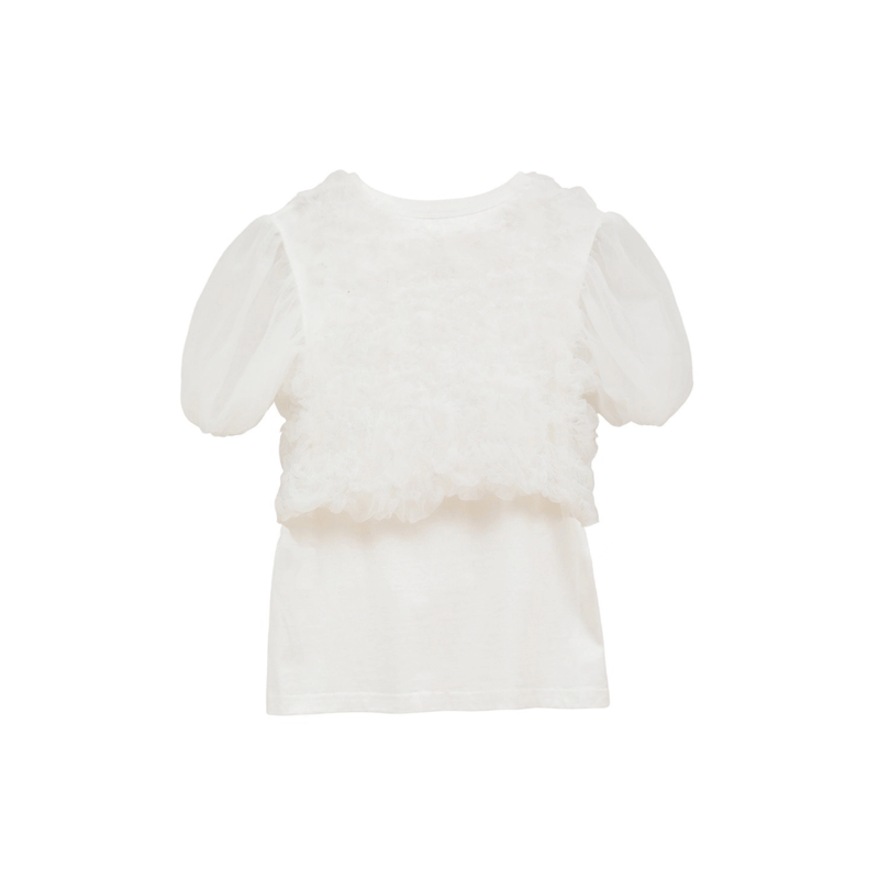 CLANE クラネ “TULLE VEST LAYERED TOPS” チュールベストレイヤー
