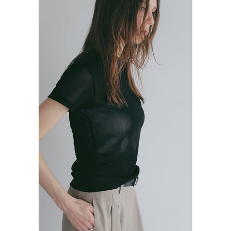 MANOF マノフ “BASIC TULLE T-SHIRT” ベーシックチュールTシャツ