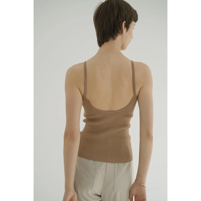 CLANE BOAT NECK BACK OPEN KNIT TOPS ピンク CLANE クラネ “BOAT NECK BACK OPEN KNIT TOPS” ボートネッ