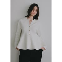 MANOF マノフ “VOLUME PEPLUM KNIT CARDIGAN” ボリュームペプラムニットカーディガン