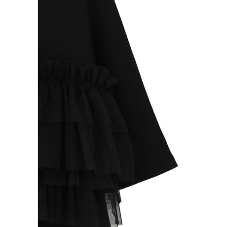 MANOF マノフ “TULLE FRILL CUT TOPS” チュールフリルカットトップス