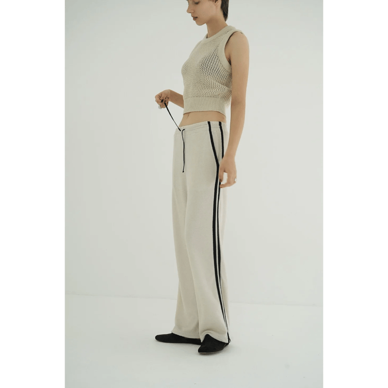 CLANE クラネ “PILE LINE PANTS” パイルラインパンツ | t / wo