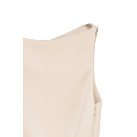CLANE クラネ “SATIN DRAPE TOPS” サテンドレープトップス