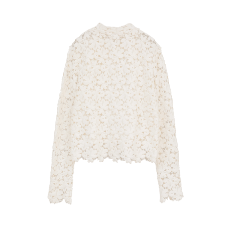 MANOF マノフ “COTTON LACE SHORT SHIRT” コットンレースショートシャツ