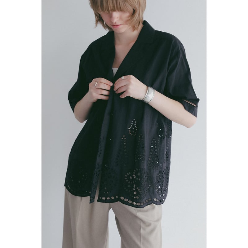MANOF マノフ “CUT WORK LACE SHIRT” カットワークレースシャツ |