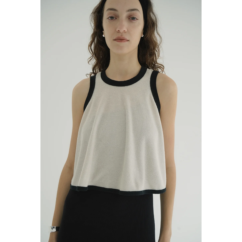 CLANE クラネ “PILE FLARE TANK TOPS” パイルフレアタンク