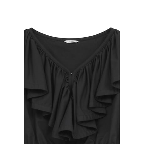 CLANE クラネ “FRILL COLLAR SHORT BLOUSE” フリルカラーショートブラウス