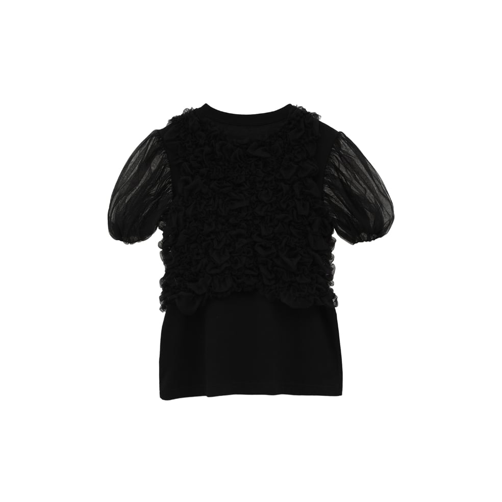 CLANE クラネ “TULLE VEST LAYERED TOPS” チュールベストレイヤー