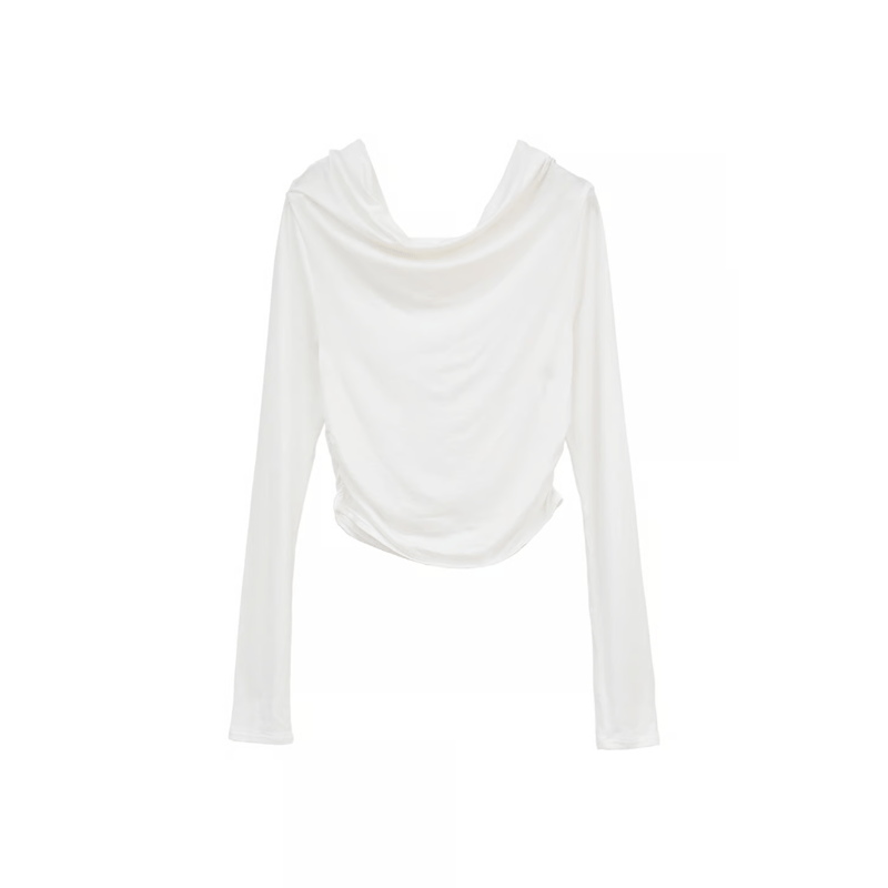 CLANE クラネ “DRAPED OFF SHOULDER SOFT CUT TOPS” ド