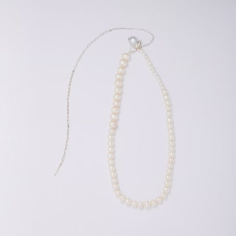 FIBULA フィブラ “Aging baroque pearl necklace 45cm”