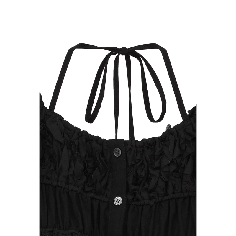 CLANE クラネ “W FACE TOPSTITCHED FRILL TOPS” ダブルフェ