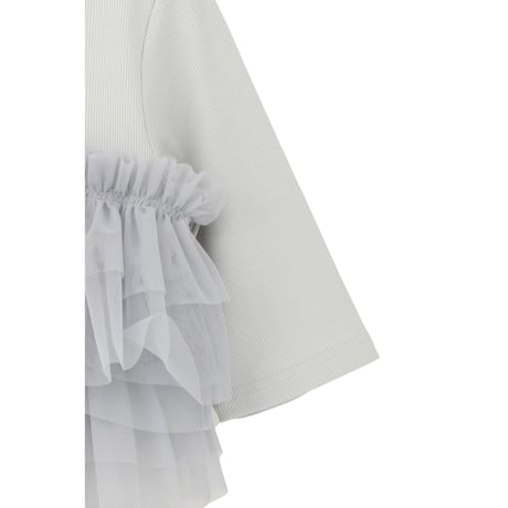 MANOF マノフ “TULLE FRILL CUT TOPS” チュールフリルカットトップス