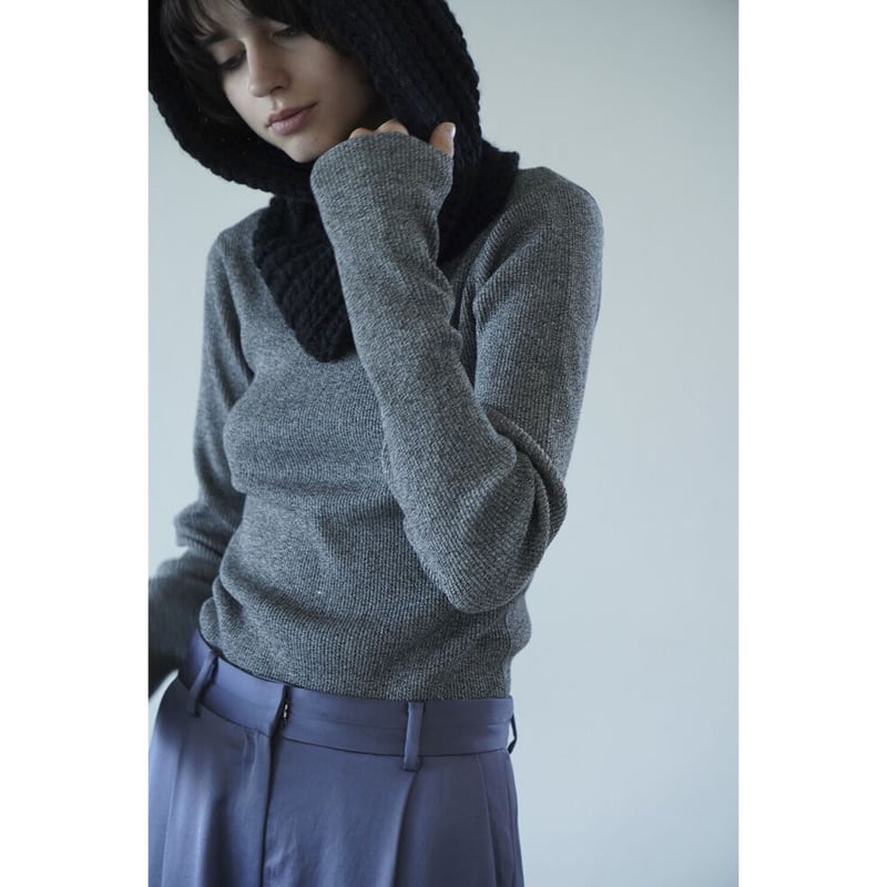 CLANE クラネ “H/N RIB KNIT TOPS” ハイネックリブニットトップス |