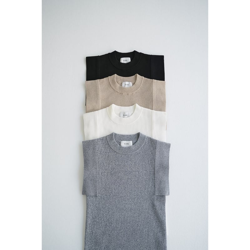 CLANE クラネ “SQUARE SLEEVE KNIT TOPS” スクエアスリーブニット