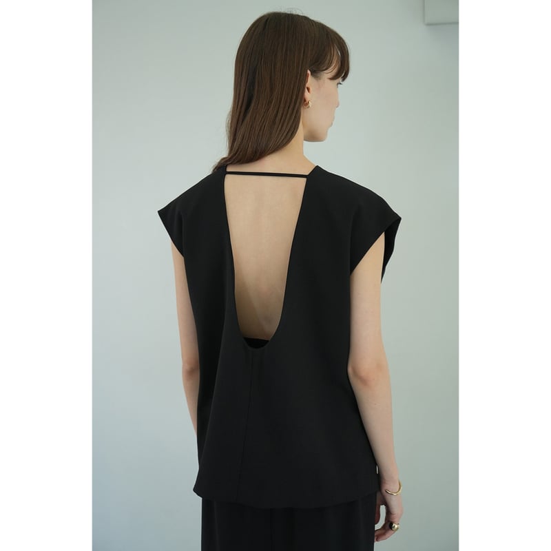 CLANE クラネ “LAYERED BACK OPEN ONEPIECE” レイヤードバック 