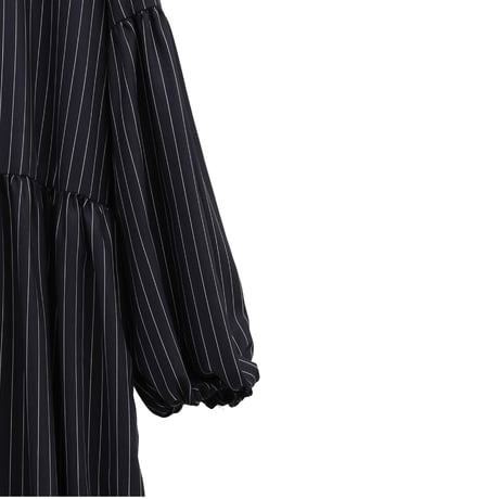 MANOF マノフ “PINSTRIPE GATHER ONE PIECE” ピンストライプギャザーワンピース