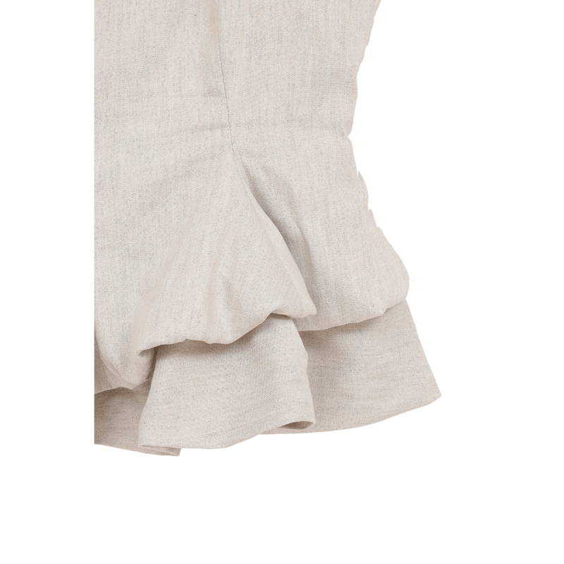 CLANE クラネ “BUBBLE PEPLUM CAMI TOPS” バブルペプラムキャミト