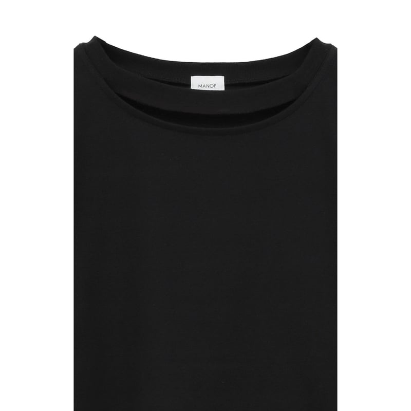 MANOF マノフ “SLIT NECK CUT TOPS” スリットネックカット