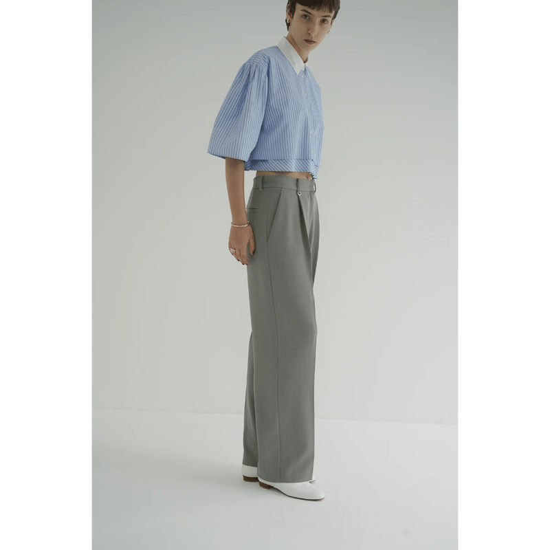 CLANE クラネ “2WAY TUCK STRAIGHT PANTS” 2ウェイタックストレ