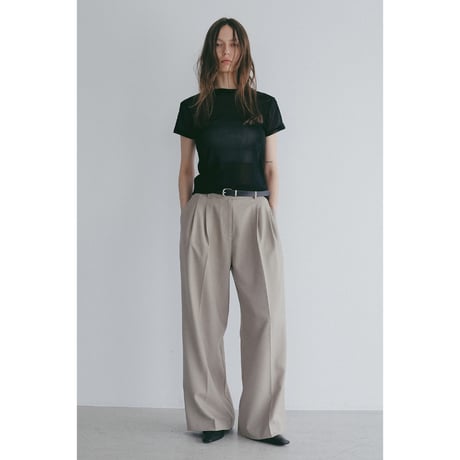 MANOF マノフ “BASIC TULLE T-SHIRT” ベーシックチュールTシャツ