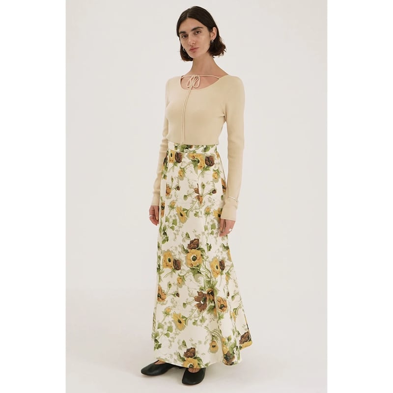 CLANE クラネ SCARF FLOWER MERMAID SKIRT CLANE クラネ “SCARF FLOWER MERMAID SKIRT” スカーフフラワー