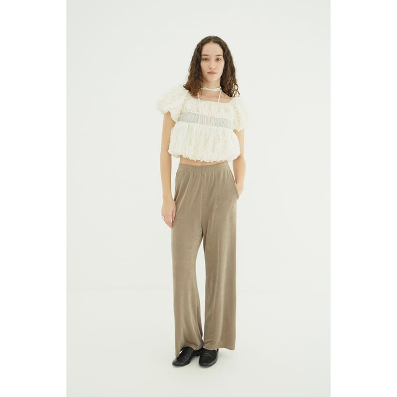 CLANE BRIGHT JERSEY PANTS カジュアルパンツ ベージュ0 CLANE クラネ “BRIGHT JERSEY PANTS” ブライトジャージーパンツ |