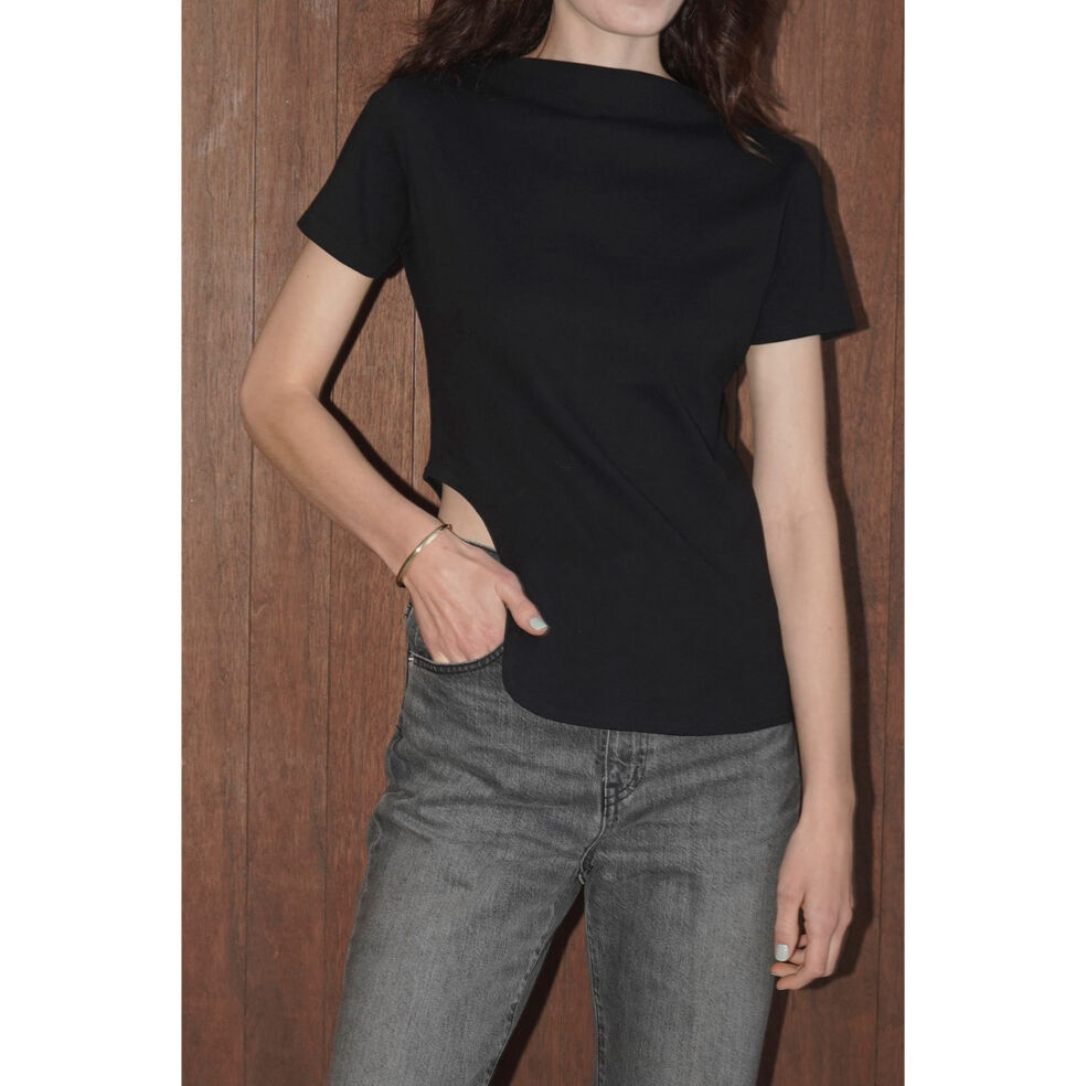 CLANE クラネ “UP NECK ARCH CUT TOPS” アップネックアーチカットト...