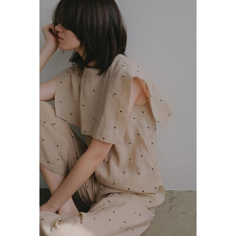 MANOF マノフ “DOT EMBROIDERY ALL IN ONE” ドットエンブロイダリーオールインワン
