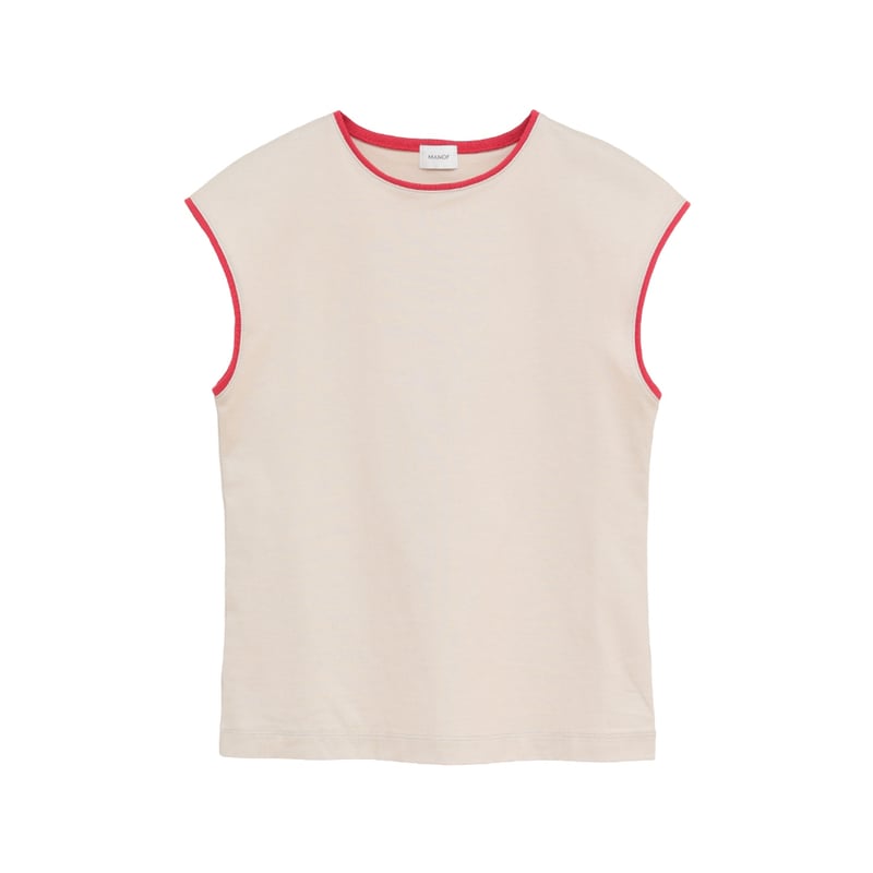 MANOF マノフ “BICOLOR CUT TOPS” バイカラーカットトップス | t / wo
