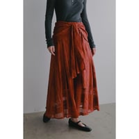 MANOF マノフ “SHEER CHECK FLARE SKIRTS” シアーチェックフレアスカート